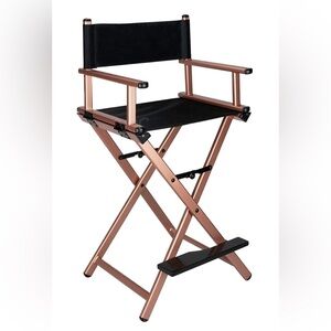 Black and rose gold Director's Chair